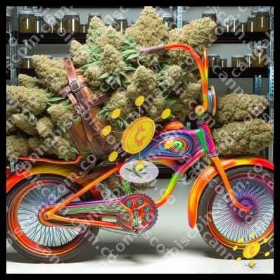 Shiny joint on the magic bike
