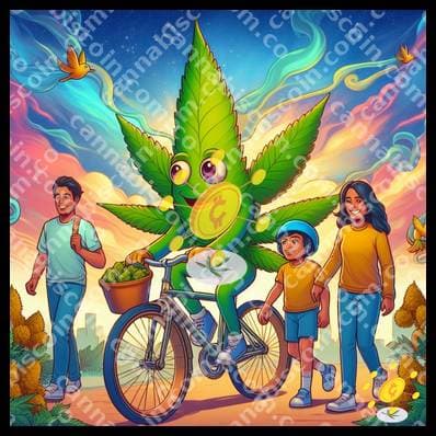 Family weed on an urban stroll