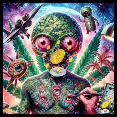 Alien Bud in the Psychedelic Realm