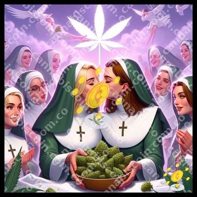 Harvest of heavenly ganja