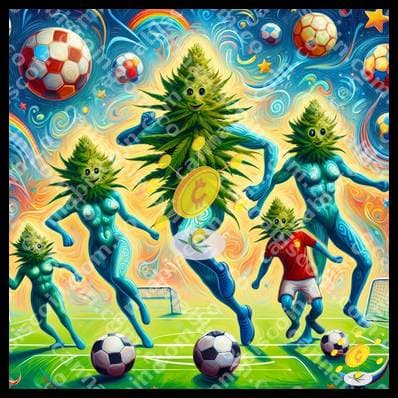 Celebration of little bows in soccer