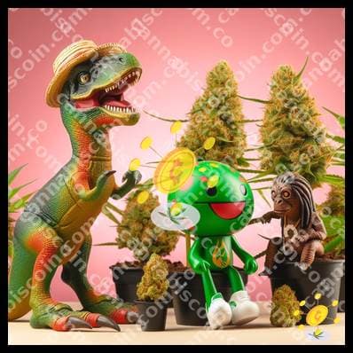 Party of the little bun with cheerful dinosaurs