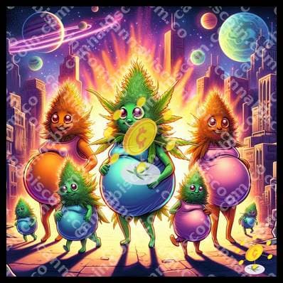 Happy buds in the cosmic dance