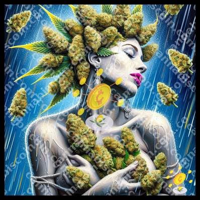 Bow in the Rain of Buds
