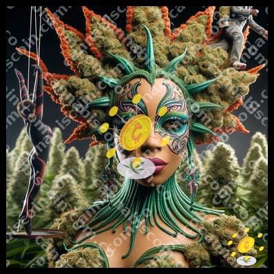 Goddess herb in the grass