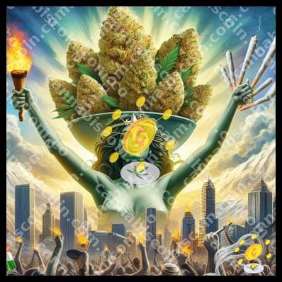 Herb of freedom in divine hands