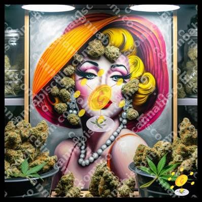Magical herb in the creative embrace