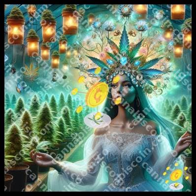 Magical herb in the enchanted garden
