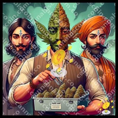 Little ganja in the embrace of marimondas