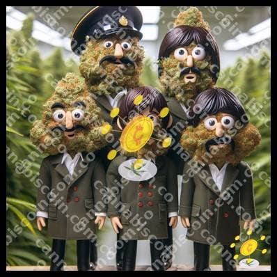 Weed in the portrait of herbs