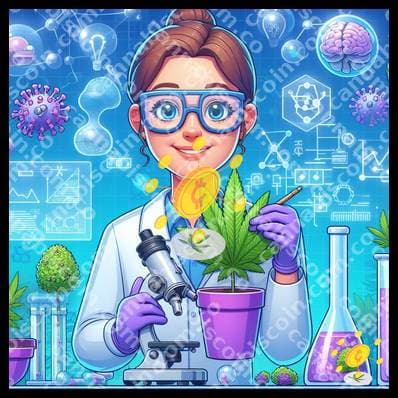Visionary of Buds with Futuristic Glasses