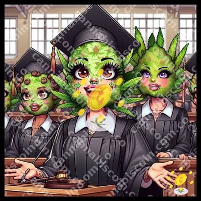 Green little bow graduation