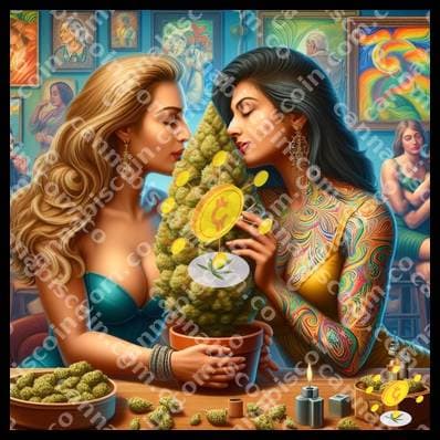 Love of ganjas in the gallery