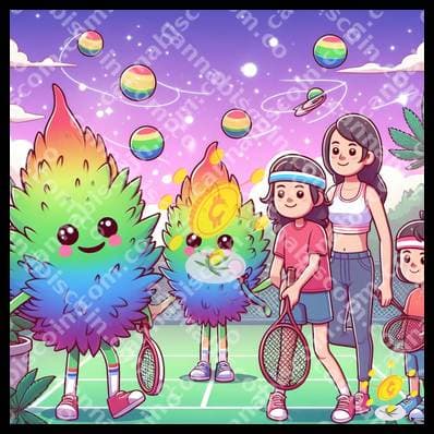 Party of marimondas on the court