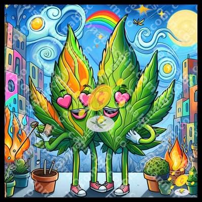 Gathering of little bows in the grow