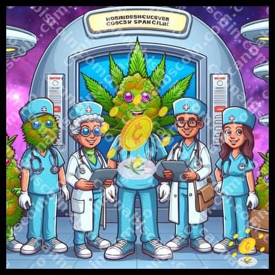 Funny bud in the embrace of knowledge