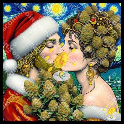 Smile of ganja on the tree