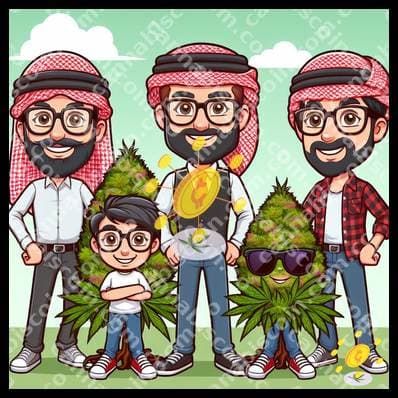 Herb among family smiles