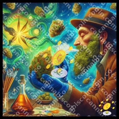 Stellar herb in cosmic art