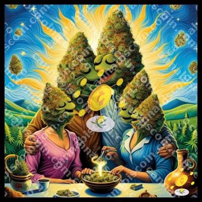Dance of porros at the family dinner