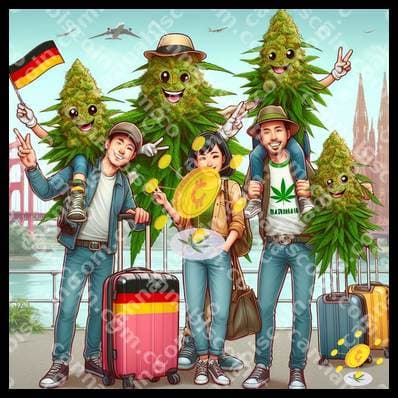Family of buds at the Japanese airport
