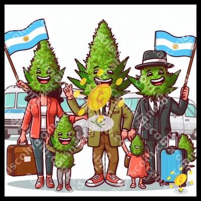 Family of herbs in the city