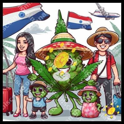 Party of ganyas on the family trip