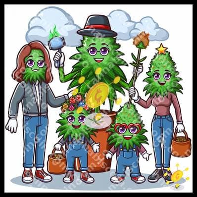 Party of big buds at home