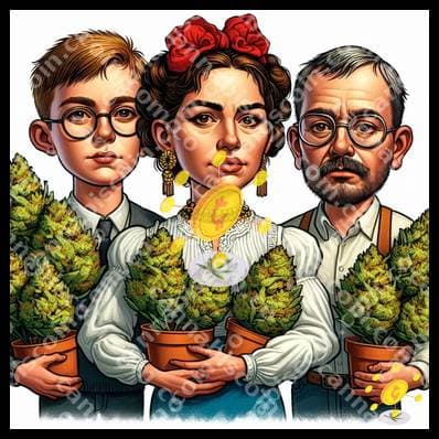 Portrait of happy herb in family