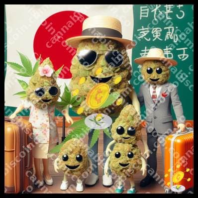 Gathering of ganja at the airport