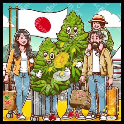 Holidays of weed in the beach