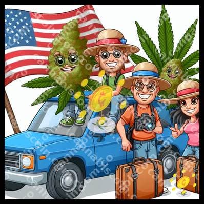 Yerba on wheels and flags