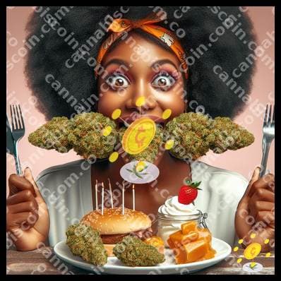 Laughter of ganja at the table