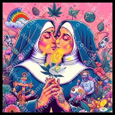 Love of buds in the temple