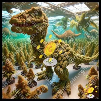 Harvest of ganja in the prehistoric lab