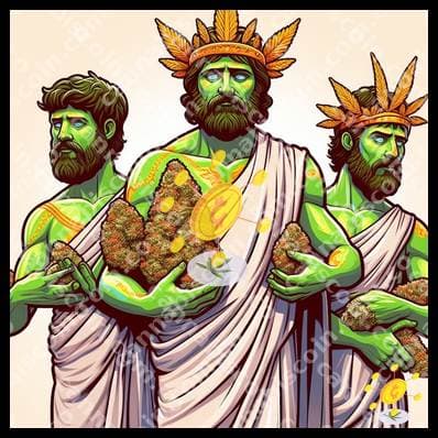 Kings of little bows in the green temple