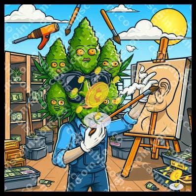 Weed in the artists' party