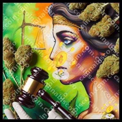 Bow of justice in green art