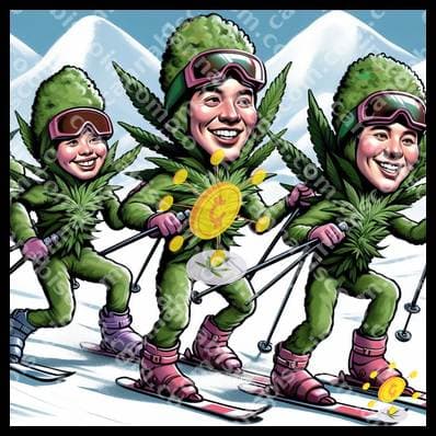 Yerba on the ski slope
