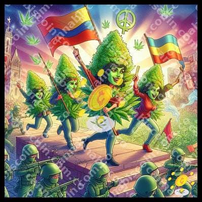 Little bud in the dance of freedom
